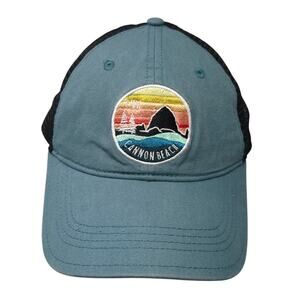 Canyon Beach Snapback Trucker Hat Blue One Size Adjustable Mesh Back Gear